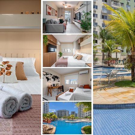 2 Quartos Com Varanda A 300M Riocentro Wi-Fi 120Mbps E Cozinha Completa - Condominio Com Piscina, Estacionamento, Portaria 24H E Parquinho Infantil - Apartamento Indicado Para Grupos, Hospedes A Trabalho E Criancas Rio de Janeiro Kültér fotó