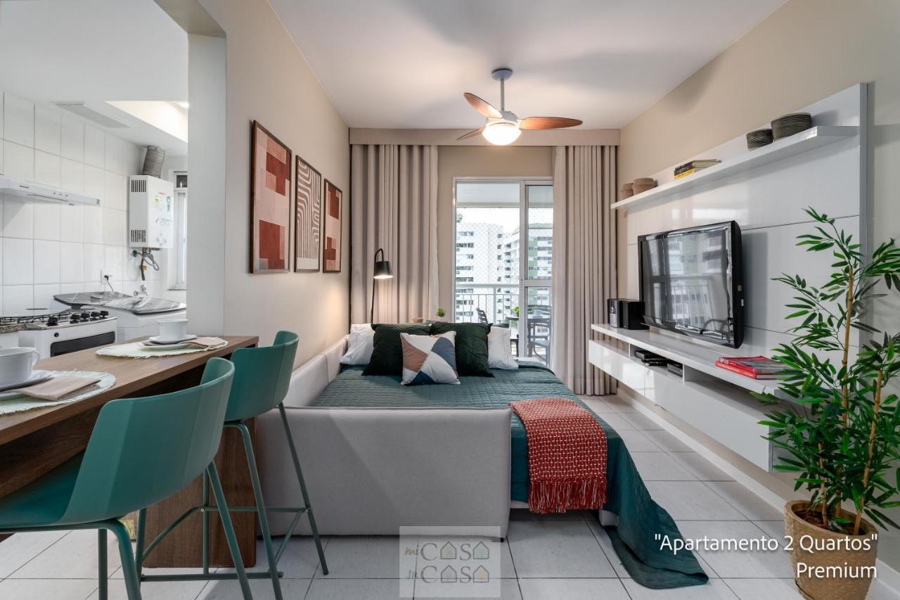 2 Quartos Com Varanda A 300M Riocentro Wi-Fi 120Mbps E Cozinha Completa - Condominio Com Piscina, Estacionamento, Portaria 24H E Parquinho Infantil - Apartamento Indicado Para Grupos, Hospedes A Trabalho E Criancas Rio de Janeiro Kültér fotó
