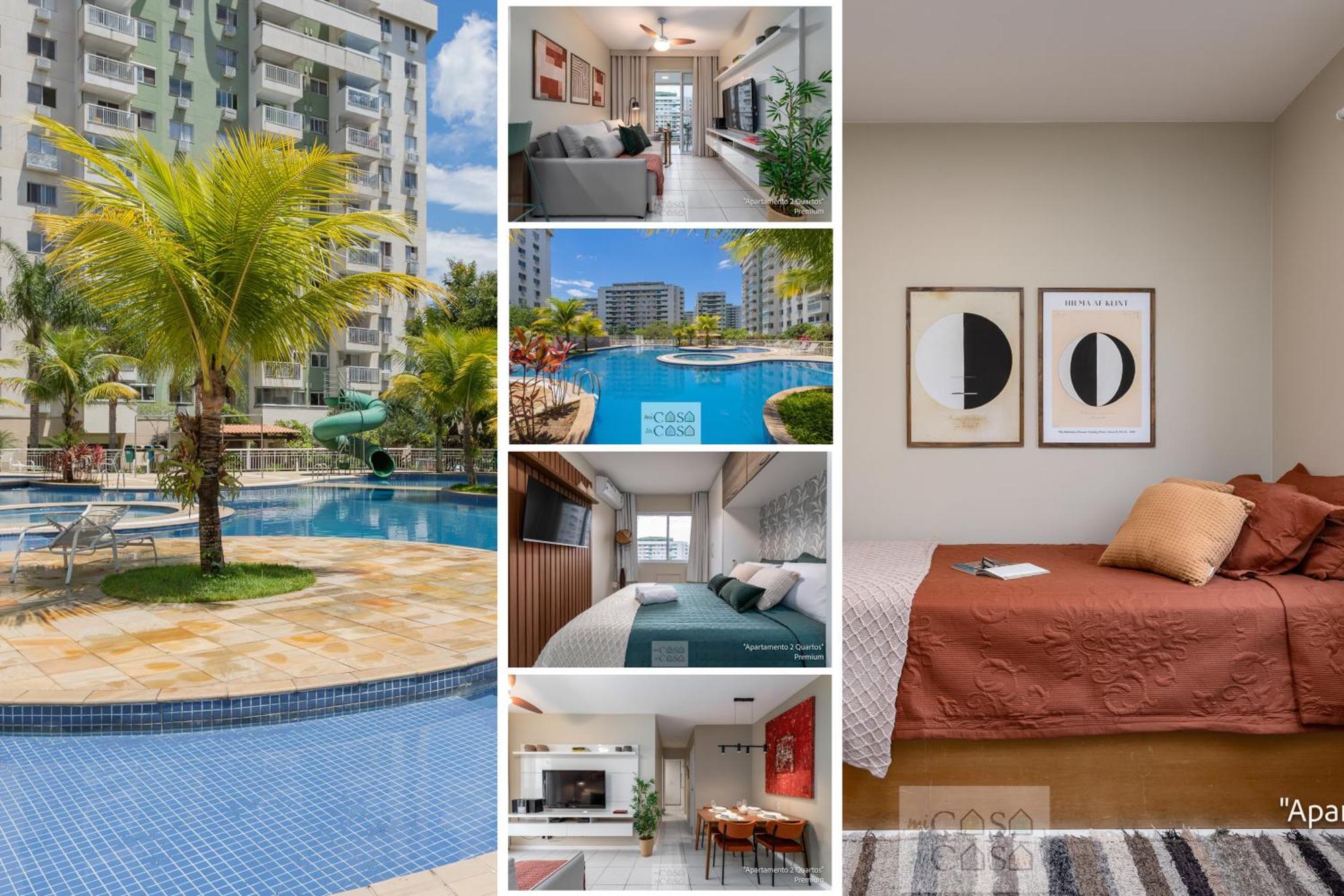 2 Quartos Com Varanda A 300M Riocentro Wi-Fi 120Mbps E Cozinha Completa - Condominio Com Piscina, Estacionamento, Portaria 24H E Parquinho Infantil - Apartamento Indicado Para Grupos, Hospedes A Trabalho E Criancas Rio de Janeiro Kültér fotó