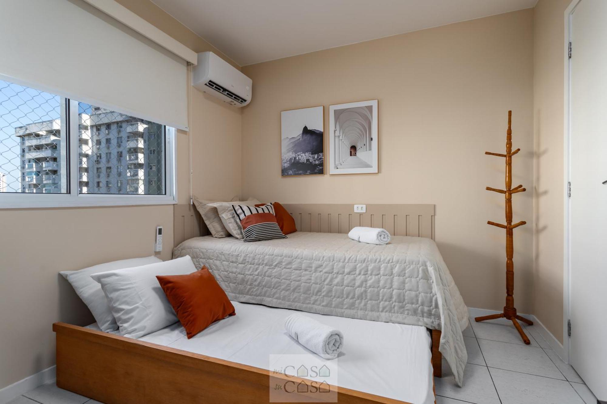2 Quartos Com Varanda A 300M Riocentro Wi-Fi 120Mbps E Cozinha Completa - Condominio Com Piscina, Estacionamento, Portaria 24H E Parquinho Infantil - Apartamento Indicado Para Grupos, Hospedes A Trabalho E Criancas Rio de Janeiro Szoba fotó