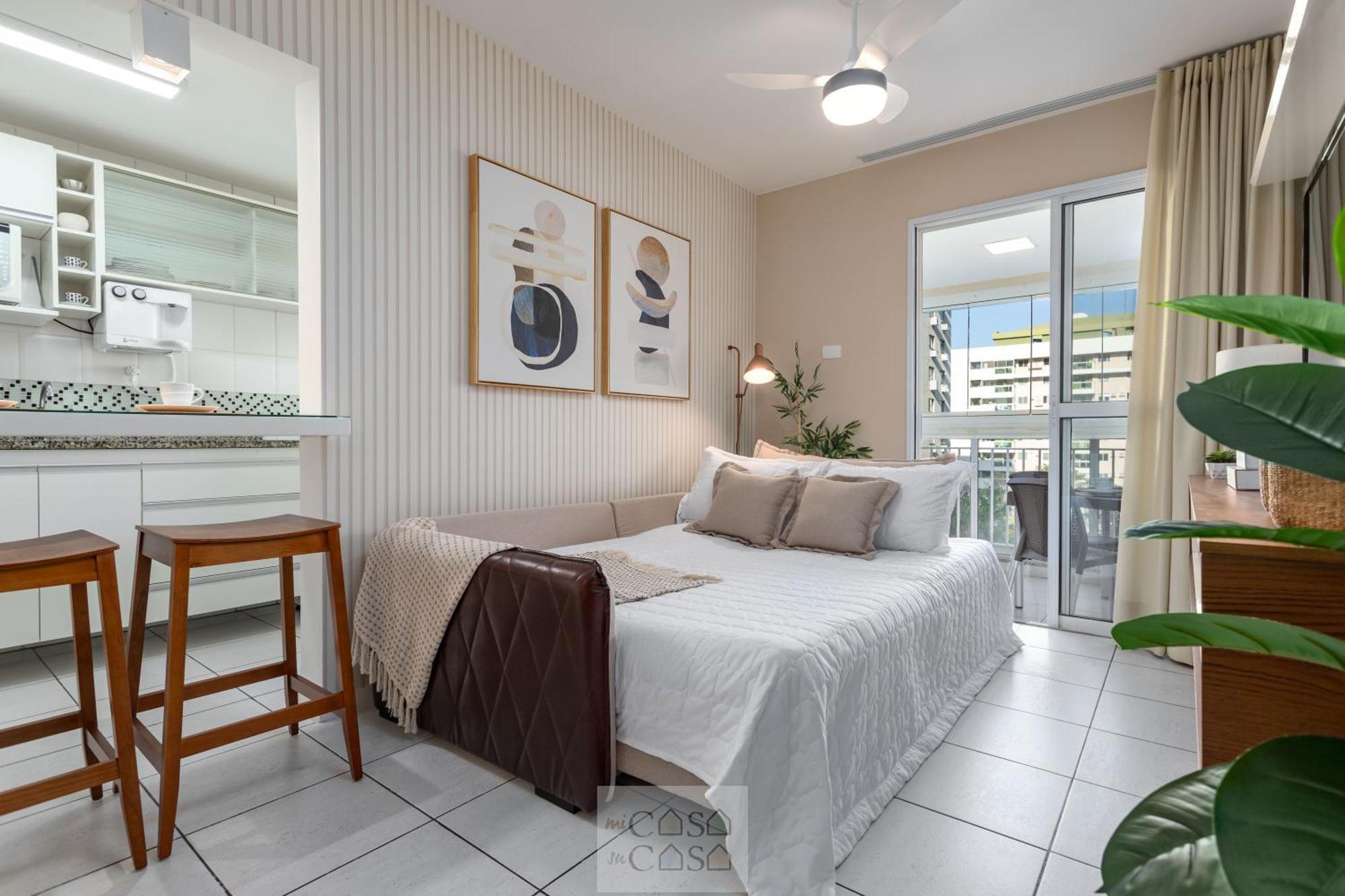 2 Quartos Com Varanda A 300M Riocentro Wi-Fi 120Mbps E Cozinha Completa - Condominio Com Piscina, Estacionamento, Portaria 24H E Parquinho Infantil - Apartamento Indicado Para Grupos, Hospedes A Trabalho E Criancas Rio de Janeiro Szoba fotó