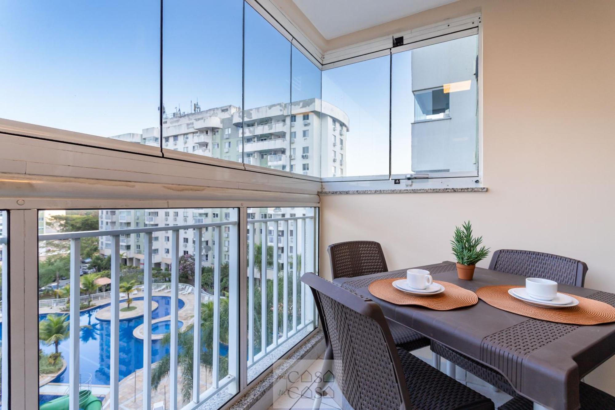 2 Quartos Com Varanda A 300M Riocentro Wi-Fi 120Mbps E Cozinha Completa - Condominio Com Piscina, Estacionamento, Portaria 24H E Parquinho Infantil - Apartamento Indicado Para Grupos, Hospedes A Trabalho E Criancas Rio de Janeiro Kültér fotó