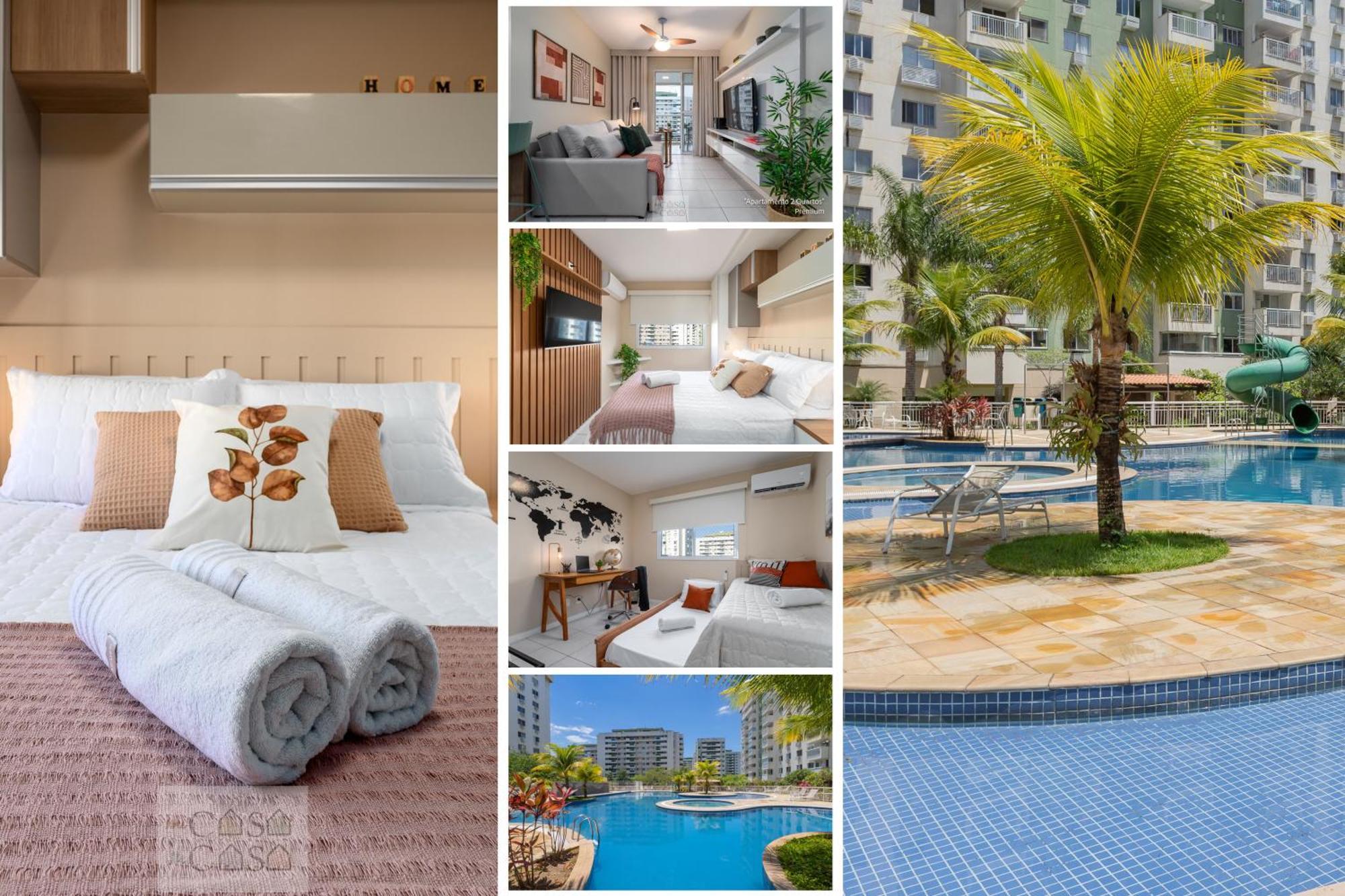 2 Quartos Com Varanda A 300M Riocentro Wi-Fi 120Mbps E Cozinha Completa - Condominio Com Piscina, Estacionamento, Portaria 24H E Parquinho Infantil - Apartamento Indicado Para Grupos, Hospedes A Trabalho E Criancas Rio de Janeiro Kültér fotó